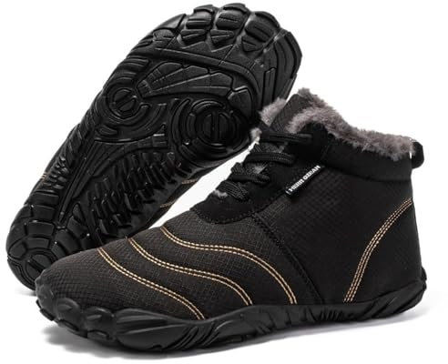 Outdoor Winter Wasserfeste Barfußschuhe: Unisex Flanellschuhe - Waterproof Barefoot Shoes - Wasserfest Barfuss Schuhe