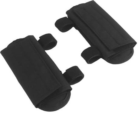CMAIR4U Tactical Vest Shoulder Strap Pad 2 Pack, Plate Carrier Shoulder Cushion Pads with Soft Mesh for Airsoft Gear (BK)