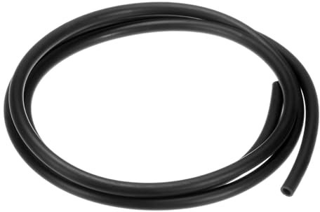 M METERXITY Lubricating Oil Hoses, 3mm (1/8 Inch) ID x 5mm (3/16 Inch) OD 3.28FT Rubber Tubing Hose Pipe for Irrigation/Small Equipment/Outdoor/Garden Water Tubing [Black]