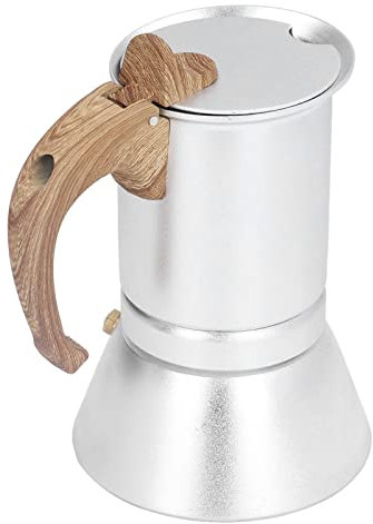 OPPWONG Cafetera Italiana, Cafetera Italiana Profesional De Metal Cafetera Cafetera Moca Con Construcción Fina Para Estufas De Inducción, Estufas Eléctricas, Hornos Eléctricos, Placas De
