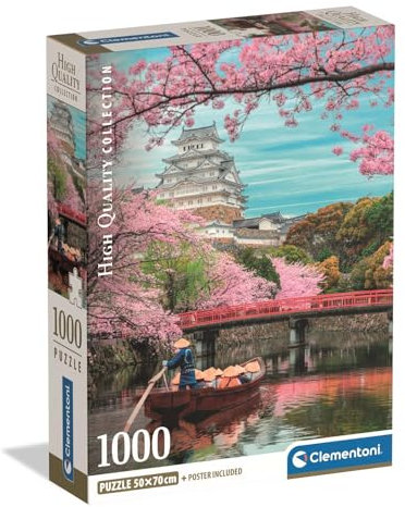 Clementoni Puzzle Collection - Evening in Tokyo 1000 Stücke, Compact Box - Puzzle für Erwachsene 14-99 Jahre, Geschenk für Mann und Frau, Made in Italy, 39982