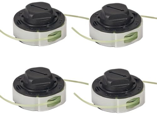 Lot de 4 bobines de tête de débroussailleuse C3-2 pour Stihl FSA 57 FSE 52 Weed Eater String Autocut C3-2 - Pièces de rechange 4009 710 4305