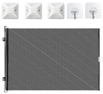 Puerta para Gatos para Puertas - Retráctil para Perros - De Ventosa Portátil Ajustable Anti-Salto Plegable 50x125 cm para Escaleras Salón Porche Seguridad Bebé