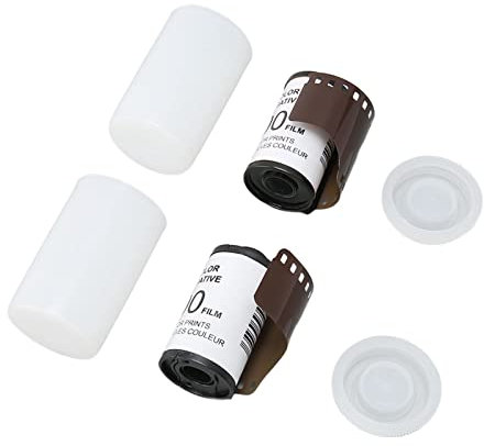 Akozon 2 Rollen mit 35 -mm -Kamera Farbfilm 12 Expositionen Pro ISO 200 HD wasserdichte Vintage Farbfarbe Negative Film für 135 Kameras