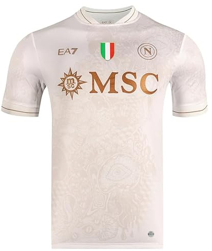 SSC Napoli Unisex Maglia Gara Away Ea7 T-Shirt (3er Pack)