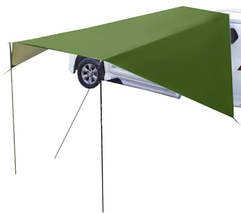 Schutzvorzelt für Auto Camping | Seitenmarkise für Auto, wasserdicht, Sonnenunterstand, Markise für den Außenbereich, für SUV, LKW, Angeln