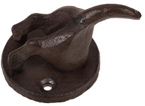 BESPORTBLE Antiker Wandhaken aus Eisen in Kaffeefarbe Kreativer Hundepopo Garderobenhaken zum Aufhängen von Hüten und Schlüsseln Einzigartiger Vintage Kleiderhaken für Flur