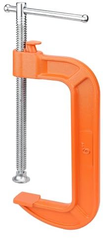 Lytool 6 Inch Quick Release C Clamp with Button for Woodworking & Welding