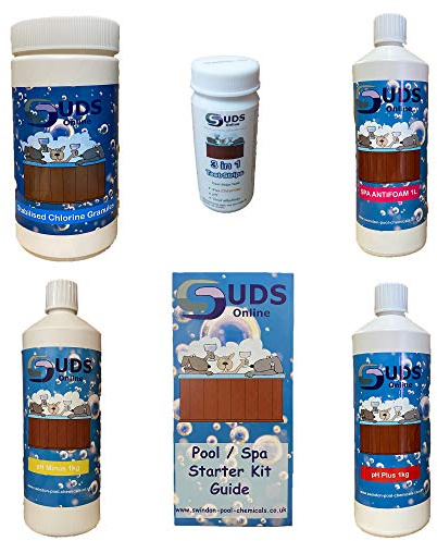 SUDS-ONLINE Large Hot tub double size water treatment kit chemical starter kit spas