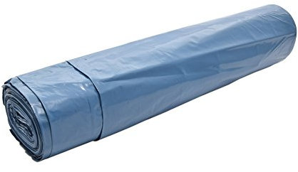 150 Müllsäcke Plastiksäcke Müllbeutel blaue Säcke Mülltüten blau 120l T100 Typ 100 LDPE stark 700x1100mm 6x25 auf Rolle