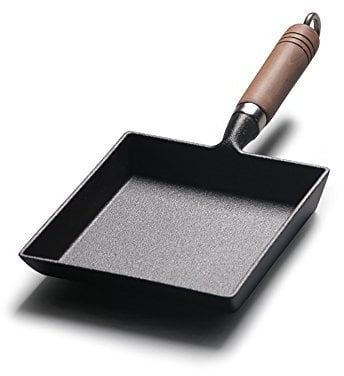 Rong Tian X Tamagoyaki Japanese Omelette Pre-Seasoned Mini Skillets Wooden Handle 9×7 Inch