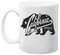 Ink Trendz California Vintage Bear Cali Lifestyle Keramik-Kaffeetasse, 325 ml, bedruckt in den USA