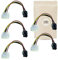 X5 Cable Adaptador Molex 4 Pin Macho a 6 PIN Cable hembra PCI Express 18cm Broche Power Plug para 4pin Tarjeta de gráficos a 6pin Pin - Marca francesa adaptable