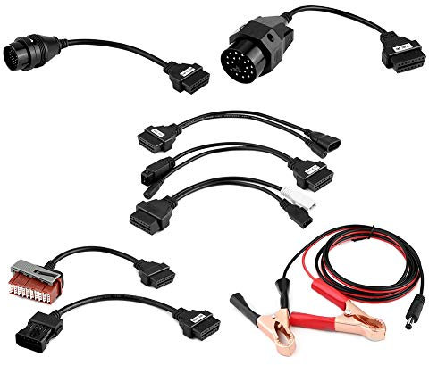 EVGATSAUTO 8-teiliges für OBD2-für OBDII-Kabel Anschlüsse Autodiagnose-Toolkabel Adapterschnittstellen-Verlängerungskabel für TCS DS150E
