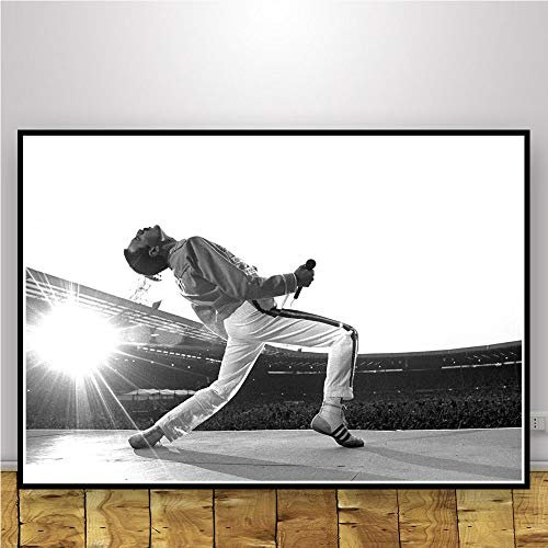 JWJQTLD Leinwanddruck Poster Druckt Queen Musiker Rockband Star Malerei Kunst Wandbilder Wohnzimmer Home Decor, 30X40Cm No Frame