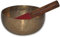 Bols chantants tibétains de l’Himalaya aux 7 métaux martelés, pour la prière de guérison, le yoga, avec maillet et coussin (13 cm)