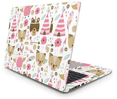 Sticker Master Pink Animal Schutz-Vinyl-Aufkleber (Logoschnitt) Ganzkörper-Haut für Apple MacBook Pro Mac Air 11 12 13 15 16 17 21 27 Zoll Laptop MacBook Pro 17-inch Early 2011 A1297