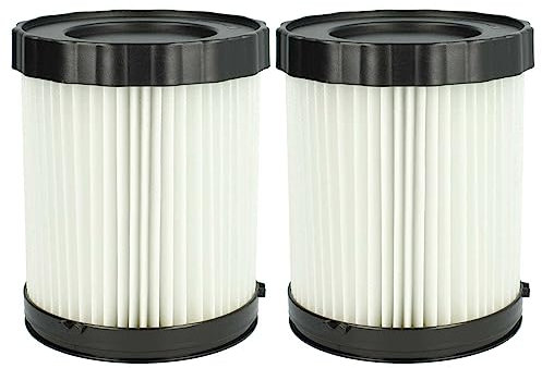 vhbw Filterset 2x Faltenfilter kompatibel mit Bosch GAS 18V-10 L Nass- & Trockensauger - Filter, Patronenfilter, Papier/Kunststoff, Weiß
