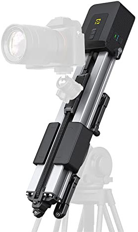 Motorized Double Distance Camera Slider with Battery & Mini Ball Head, Track Video Stabilizer Rail for Camera DSLR Video Movie Photography Camcorder