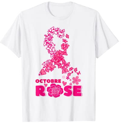 Ruban Rose Cancer du Sein Octobre Rose T-Shirt