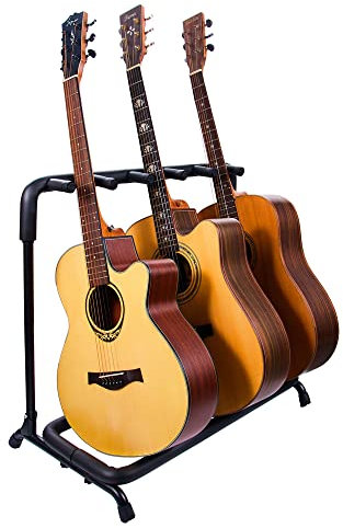RAM Gitarrenständer für 5 Gitarren Mehrere Gitarrenständer Display Rack Faltbarer Metall Akustik Gitarre Ständer Rack für 5 Gitarren