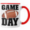 Trendation - American Football Tasse Geschenk Football-Spieler Geschenkidee Game Day (Rot)