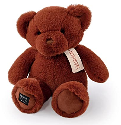 Histoire d'Ours - Le Teddybär, Zimt, 28 cm, Braun – 28 cm – Geschenk zur Geburt – HO3235