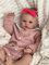 Zero pam Reborn Girl Dolls Lifelike Baby Doll 19 Inch Life Size Silicone Newborn Doll Age 3+ with Blue Eyes Realistic Reborn Girl Alive Soft Cloth Body Real Skin Details Toys Gifts
