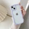 QLTYPRI Compatible iPhone 12/12 Pro Case, Cute Curly Wave Frame Clear Case for Girls Women, Transparent Soft TPU Bumper Shockproof Protective Cover - Purple