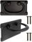 Fuxxer Antik Klappbare Eisen-Griffe für Schubladen, Vintage Design, 2er Set, schwarz