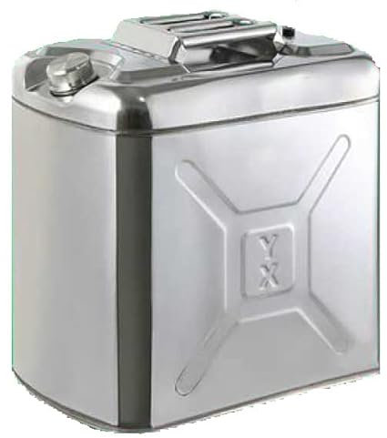 HAICN Le Carburant à Essence Portable des Barils De Stockage De RéServoir De Carburant De Rechange De Diesel à Essence De Secours à Essence Peut pour Le Camping,50L