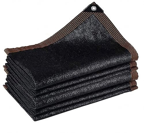 Voile D'Ombrage 5x5m Toile Ombrage Toile Ombrage ImperméAble 4x5 Voile D Ombrage 2x3 Filet D'Ombrage BâChe Protection Piscine Hors Sol Hiver Noir,6x8m