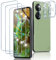Tomooo Compatibile con Asus Zenfone 10 Vetro Temperato [Durezza 9H], 3 Pezzi Pellicola Protettiva e 3 Pellicola Fotocamera, Antigraffio HD-Clear Schermo Pellicola