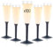 Lot de 100 Flutes Champagne Plastique Lavable et Réutilisable 14cl - Verre Plastique 100% Recyclable, Grande Stabilité, Rigidité Design Élégant - Parfait pour Anniversaire, Mariage (Gris Ardoise)