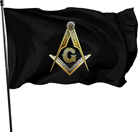 Flaggen 90X150cm Meister Der Freimaurer Fahne Waschbar Hanging Flag Lebendige Farbe Fahnenkette Flaggen Für Feiern Parade Drinnen