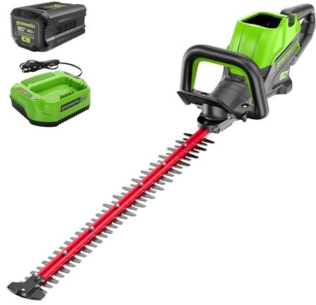 Greenworks 80V 26 Brushless Hedge Trimmer, 2.0Ah Battery and 2A Charger Y