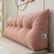 Weiches, dreieckiges Bettkeilkissen, gemütliches, großes Rückenkissen für Bett/Sofa/Tatami, Lesekissen für Erwachsene und Kinder, zum Lesen, Fernsehen, waschbarer Bezug (180 x 50 x 20 cm, Rosa)