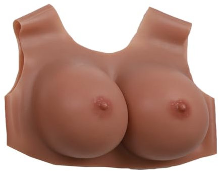 SIULAS Silicone Breast Forms - Silicone Fake boobs - G Cup Silicone Breastplate Fake boobs for Crossdressers Breastplate Crossdresser,brown