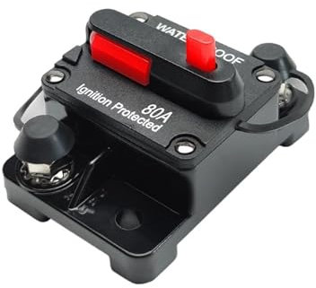 schutzschalter 30A bis 300A 12V-48V Schutzschalter Power Protect Sicherung Trolling mit manuellem Reset Wasserdicht Auto Boot Handbuch 80A 100A 200A 250A ( Size : 80A )
