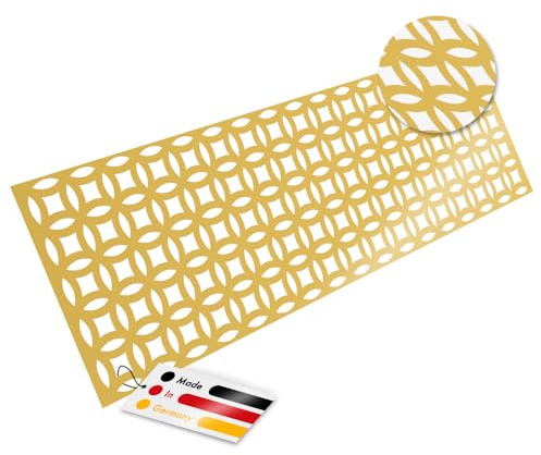 PEGBOARD Lochblech Aluminium ca. 66 x 20 cm, 1 mm, Ornamentlochung DHAKA | Hergestellt in Deutschland