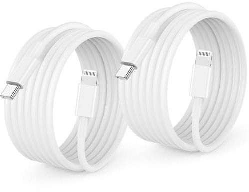 Câble iPhone USB C 2M, [Certifié MFi] 2Pack iPhone 14 13 USB C vers Lightning Câble Cordon, Type C Cable Chargeur iPhone Rapide Câble pour Apple iPhone 14 Plus/14 Pro/13 Pro Max/13/12 Mini/11 Pro/iPad