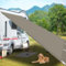 Toldo Vela de Sombra Cuadrado 4 x 4.3 m 98% UV Protection Lona de Sombrilla Poliéster para Exterior,Terraza, Patio, Caqui