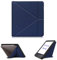 Huanghua Coque de protection pour liseuse Kobo Libra H2O compatible avec Kobo Libra H2O modèle N873, coque de protection automatique avec mise en veille et réveil (bleu foncé)