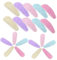 HAPINARY Rainbow Hair Clips Set 5cm Mini Hairpin Clip Water Drop Girl Hairpin for Kids Sequin Decorative Hair Barrette