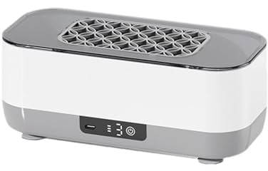 Fruusv Ultrasonic Jewellery Cleaner High-Frequency Ultrasonic, Remover Built in System, Ultrasonic Cleaner Resin, Cleaner Digital Control 8.27x3.82x3.27 Good for Home