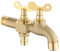 SXWYLZ Rubinetto Doppio Giardino 1/2 Pollice Rubinetto Giardino Doppio Ottone Rubinetto con Chiave da Esterno Rubinetto Acqua Fredda Resistente al Gelo