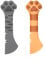 Yeomju Pack of 2 Pet Food Spoons, Silicone Cat Food Spoon and Mini Spatula for Pets, Can Opener with Cute Paw Shape for Dog Food and Cat Food