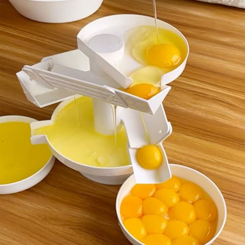 STDZQCWY Quick Egg White Separator, Home & Commercial Egg White Separator, Egg Yolk Separator, For Baking Cakes, Kitchen Tools, Quick Separation, Easy To Clean