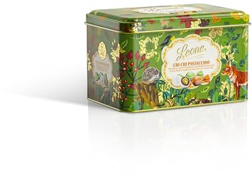 Leone dal 1857 - Latta Nathalie Lete Cri Cri - Cioccolatini al Pistacchio Assortiti - Senza Glutine - Latta da 150g - Idee Regalo