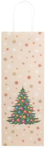 Idena Flaschentasche Weihnachten Tannenbaum 12x9x36cm (1 piece)
